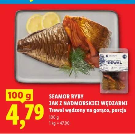 Trewal wędzony na gorąco porcja