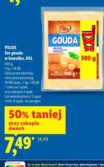 Ser gouda w kawałku, XXL