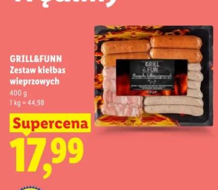 Zestaw kiełbas wieprzowych