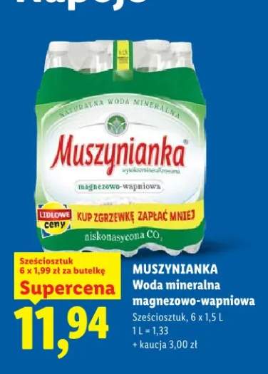 Woda mineralna magnezowo-wapniowa