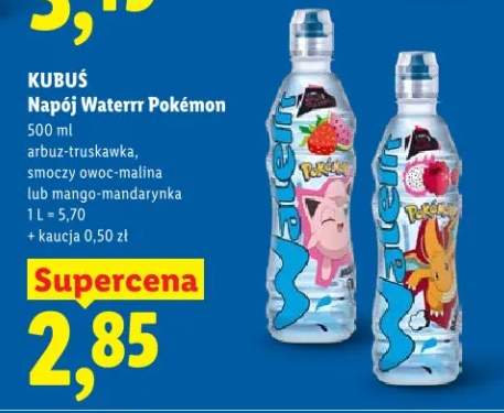 Napój Waterrr Pokémon smoczy owoc-malina