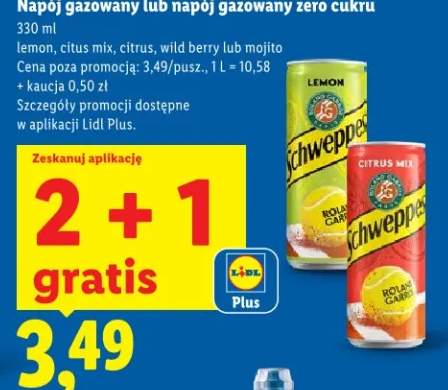 Napój gazowany lemon Schweppes