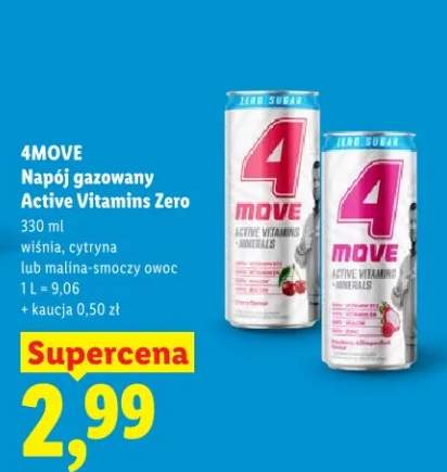 Napój gazowany Active Vitamins Zero cytryna