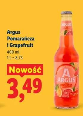 Piwo Argus Pomarańcza i Grapefruit