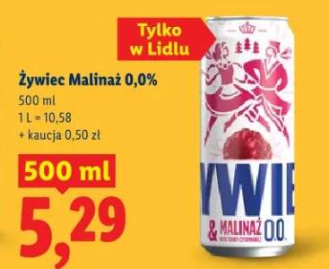 Piwo Żywiec Malinaż 0,0%