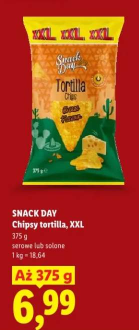 Chipsy tortilla, XXL
