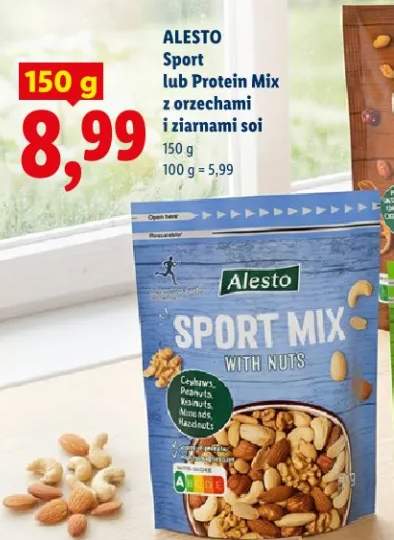 Sport Mix lub Protein Mix z orzechami i ziarnami soi