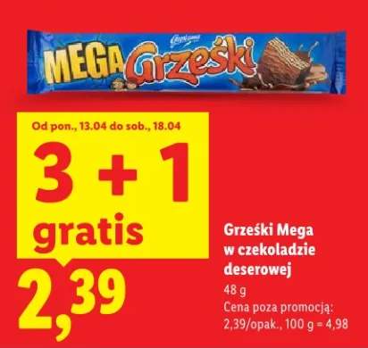 Grzeski Mega w czekoladzie deserowej