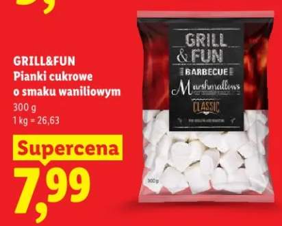 Pianki cukrowe o smaku waniliowym