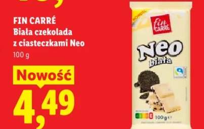 Biała czekolada z ciasteczkami Neo