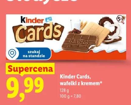 Kinder Cards, wafelki z kremem