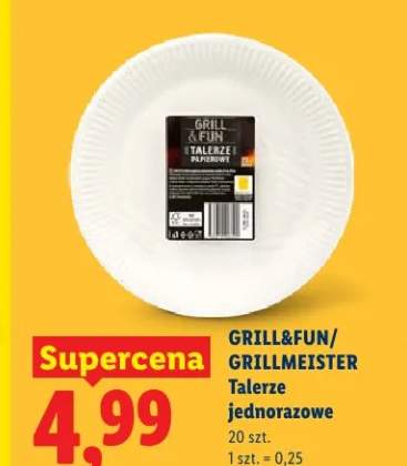 Talerze papierowe jednorazowe