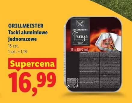 Tacki aluminiowe jednorazowe