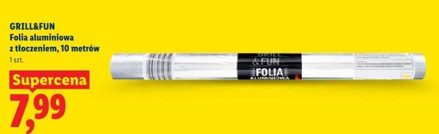 Folia aluminiowa z tłoczeniem, 10 metrów