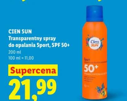 Transparentny spray do opalania Sport, SPF 50+