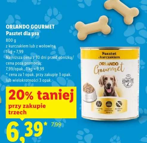 Pasztet dla psa z kurczakiem lub z wołowiną