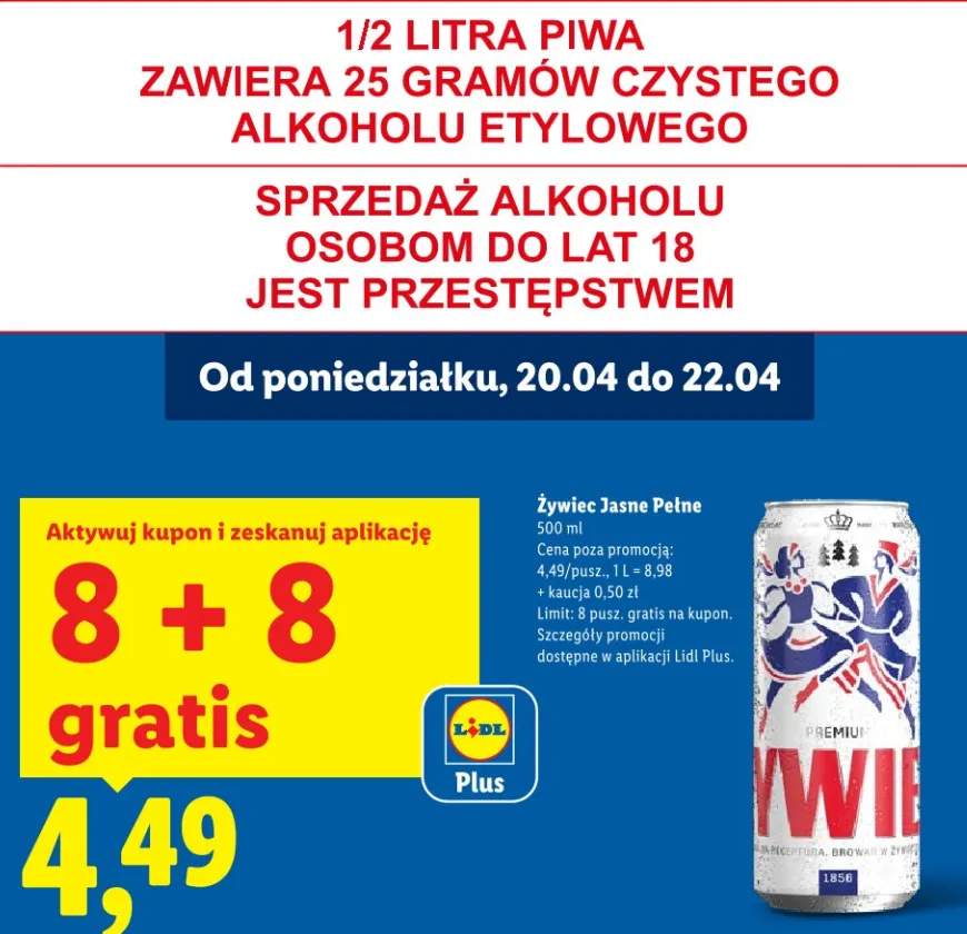 Piwo Żywiec Jasne Pełne