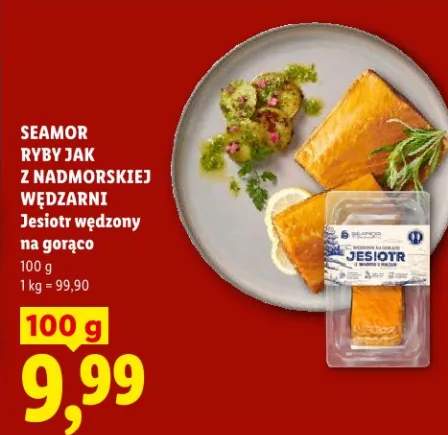 Jesiotr wędzony na gorąco