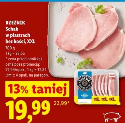 Schab w plastrach bez kości, XXL