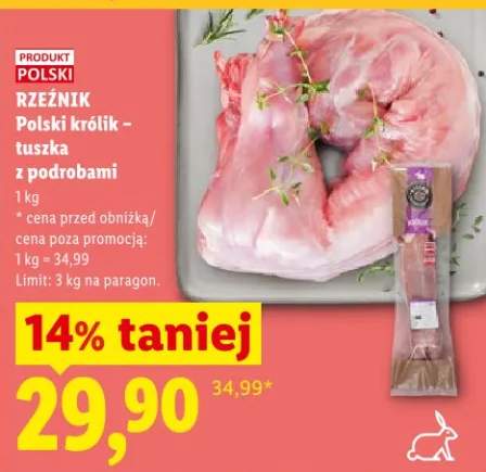 Polski królik - tuszka z podrobami