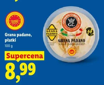 Ser Grana padano, płatki