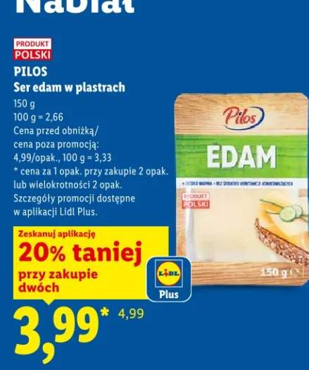 Ser edam w plastrach