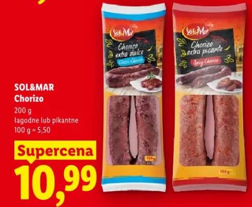 Chorizo łagodne lub pikantne