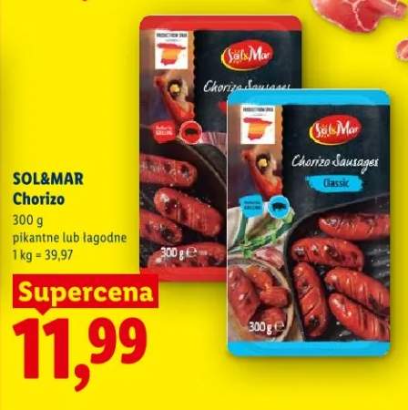 Chorizo pikantne lub łagodne