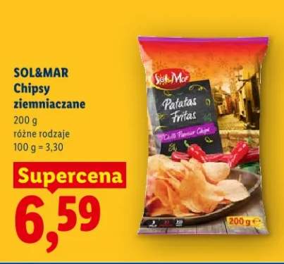 Chipsy ziemniaczane różne rodzaje