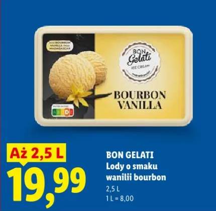 Lody o smaku wanilii bourbon