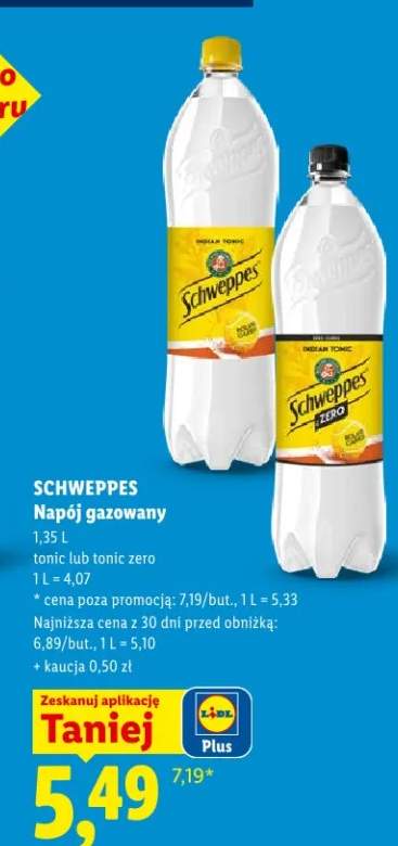 Napój gazowany tonic