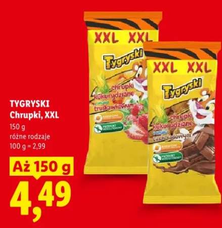 Chrupki XXL różne rodzaje