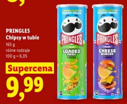 Chipsy w tubie różne rodzaje