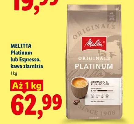 Kawa ziarnista Platinum lub Espresso