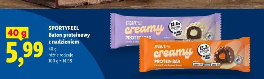 Baton proteinowy creamy z nadzieniem
