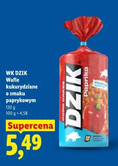 Wafle kukurydziane o smaku paprykowym