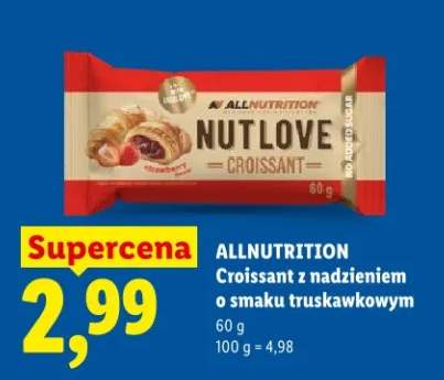 Croissant z nadzieniem o smaku truskawkowym