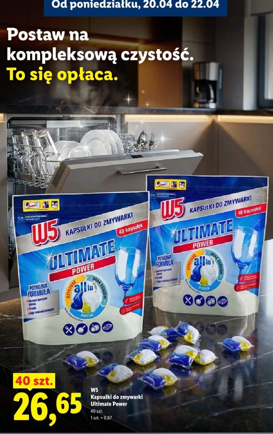 Kapsułki do zmywarki Ultimate Power