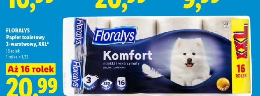 Papier toaletowy 3-warstwowy, XXL