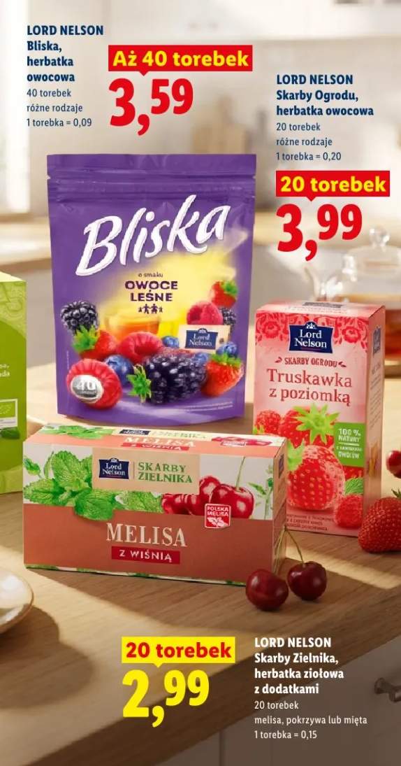 Herbatka bliska, owocowa