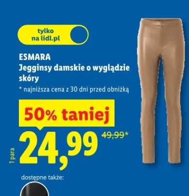 Legginsy damskie o wygładzie skóry