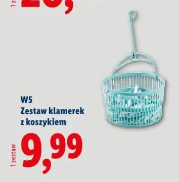 Zestaw klamerek z koszykiem