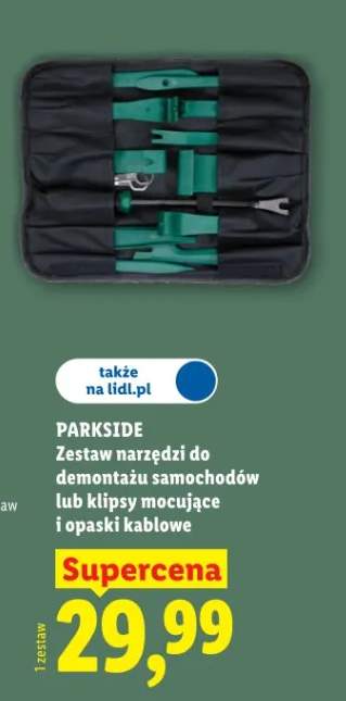 Zestaw narzędzi do demontażu samochodów lub klipsy mocujące i opaski kablowe