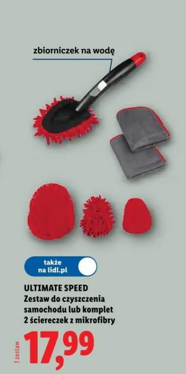 Zestaw do czyszczenia samochodu lub komplet 2 ściereczek z mikrofibry