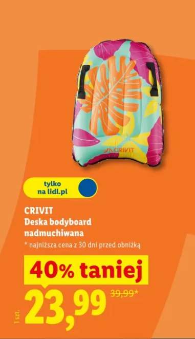 Deska bodyboard nadmuchiwana