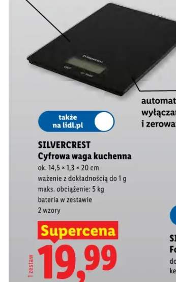 Cyfrowa waga kuchenna