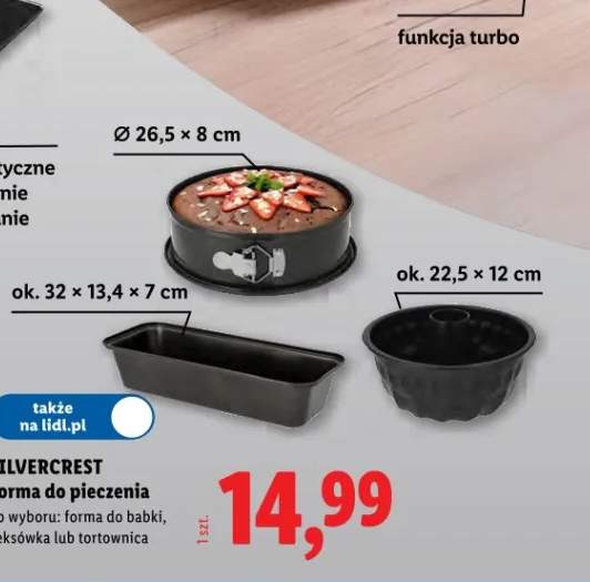 Forma do pieczenia do wypieku forma do babki, keksówka lub tortownica