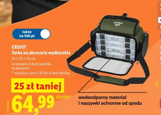 Torba na akcesoria wędkarskie