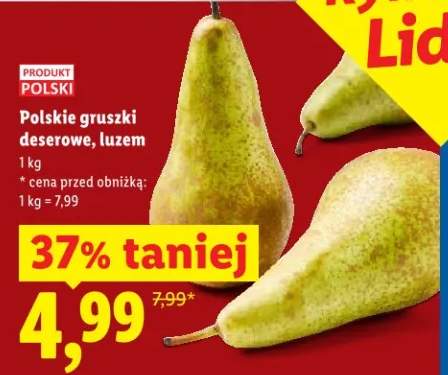 Gruszki deserowe luzem