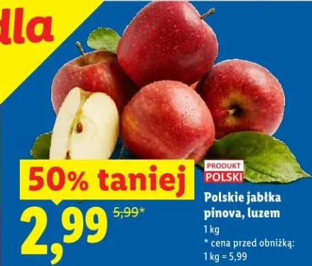 Jabłka pinova luzem